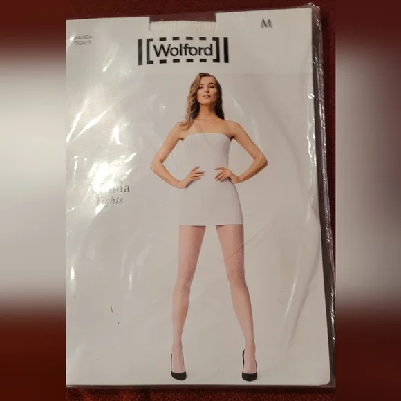 Wolford | Accessories | Wolford Stocking Wanda Net Tights White Small  4356130 New